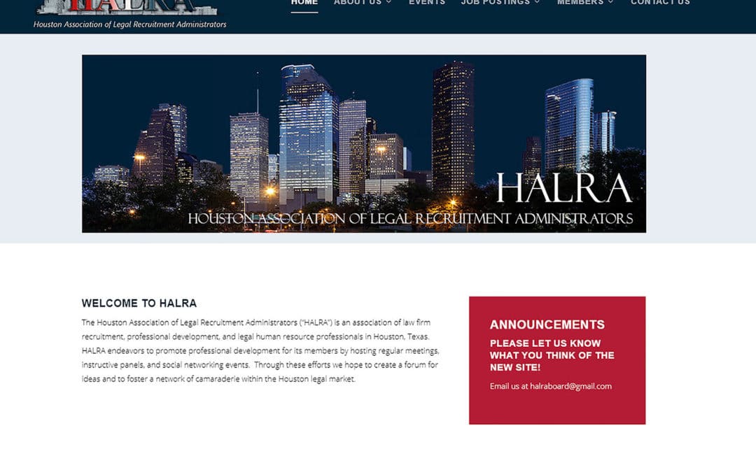 Houston Association of Legal Recruitment Administrators